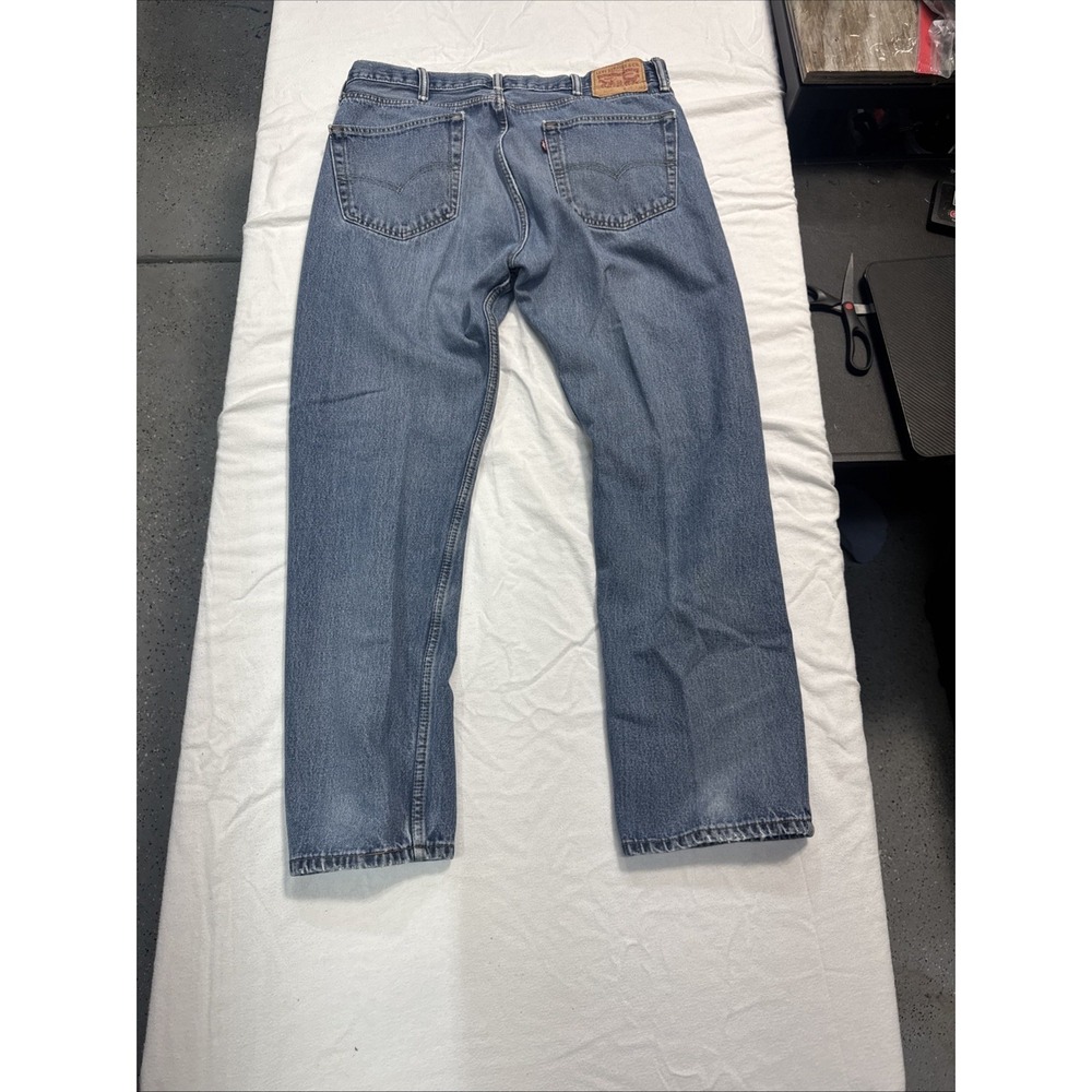 Levi's 505 Straight Fit Denim Jeans Mens Size 38x32 Medium Blue Wash